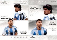 2025 Leaf LEGEND EXCLUSIVE DIEGO MARADONA / LIONEL MESSI ELE-03 SOCCER