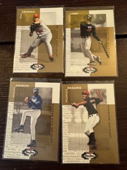 2002 Fleer Box Score MLB Base Set Jeter, Pulos w/cards #/2499 & Mark Grace #/100