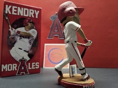Kendry Morales Los Angeles Angels MLB 2011 SGA Bobblehead NIB SH Lefty