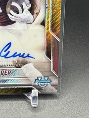 Mario Craver 2025 Bowman Chrome U #BCA-MC 1st Prospect AUTO Gold Shimmer [07/50]