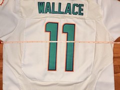 Miami Dolphins NIKE NFL On Field Jersey #11 Mike Wallace. XL