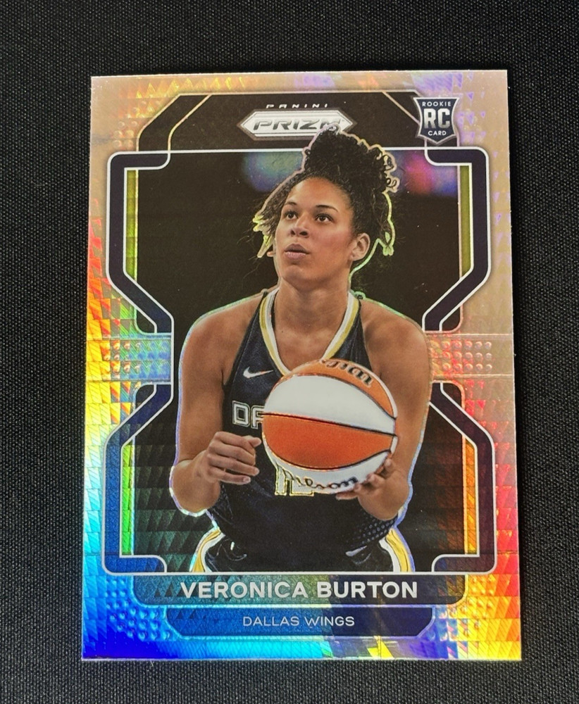 VERONICA BURTON 2022 PANINI PRIZM WNBA #187 HYPER SSP ROOKIE VALKYRIES 🔥🔥