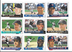 2001 Fleer Tradition Baseball Trading Cards / Choose #s 201 – 450 / mb33