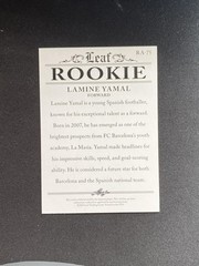 Lamine Yamal 2024 Leaf Rookie RA75 RC 10 Count Lot