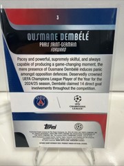 2025-26 Topps Chrome UEFA Ousmane Dembele #3 PSG Paris Saint-Germain