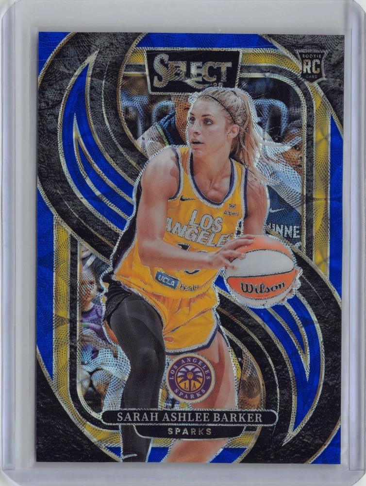 2025 Panini Select WNBA #126 Sarah Ashlee Barker Blue Scope Prizms #/199