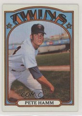 1972 Topps Pete Hamm #501 0a1