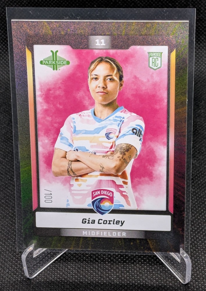 GIA CORLEY – 2025 NWSL Parkside Volume 1 144 Shimmer Foil /100 SAN DIEGO WAVE