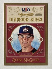 2013 Panini USA Baseball Champions Diamond Kings 072/399 Reese McGuire #9