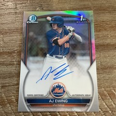 AJ Ewing + Carson Benge 2-Card Lot Bowman Chrome 1st Auto /499 auto ROOKIE🔥🔥