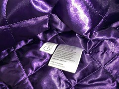 Starter L.A. Lakers Black LABEL BLACK Purple GOLD [LS930168] Satin SMALL Jacket