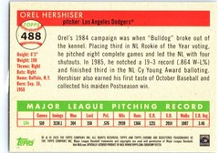 2025 Topps Chrome Platinum #488 Orel Hershiser Topps Refractors #/499