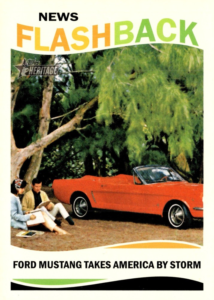 2013 Topps Heritage #NF-FM Ford Mustang Takes America By Storm News Flashbacks