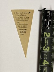 1960s Pittsburgh Pirates 1.5×3.5 Inch Decal Baseball Post Cereal Mini Pennant
