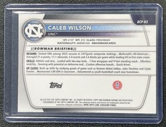 CALEB WILSON 2025-26 BOWMAN U CHROME #BCP-83 REPTILIAN REFRACTOR 1ST PROSPECT