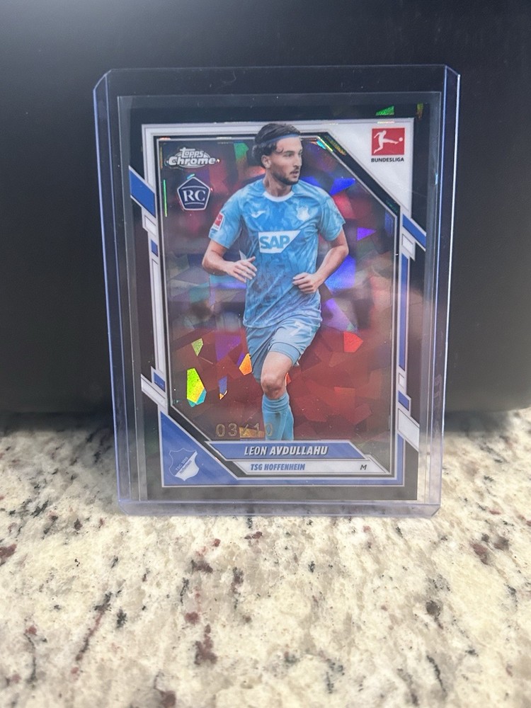2025/26 Topps Chrome Bundesliga Sapphire Leon Avdullahu RC Black /10
