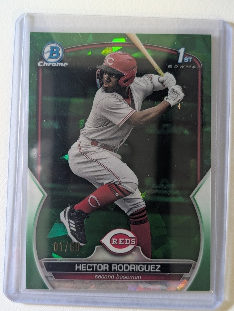 2023 Bowman Chrome Sapphire Hector Rodriguez Green #1 /60 #BCP-95
