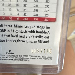 Topps 2025 Pro Debut Rikuu Nishida PD-86 Birmingham Barons Auto /175