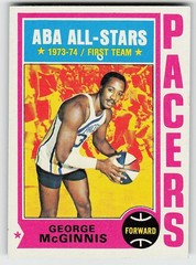 1974-75 Topps #220 George McGinnis BASKETBALL Indiana Pacers