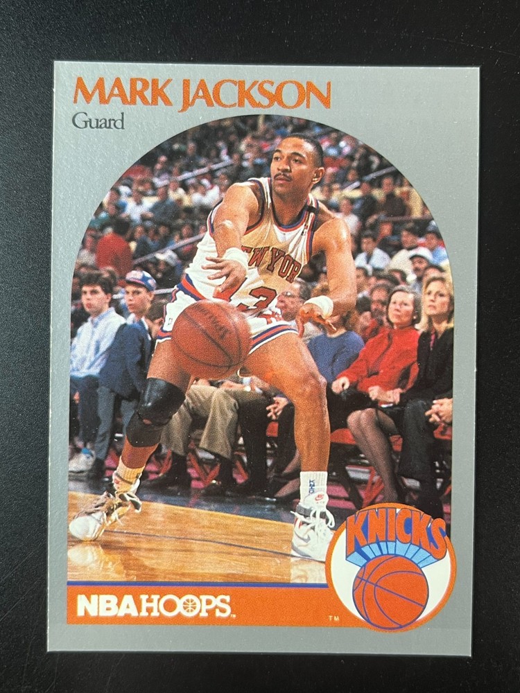 NBA Hoops Mark Jackson 1990 #205 New York Knicks Basketball NBA Menendez Bros NM