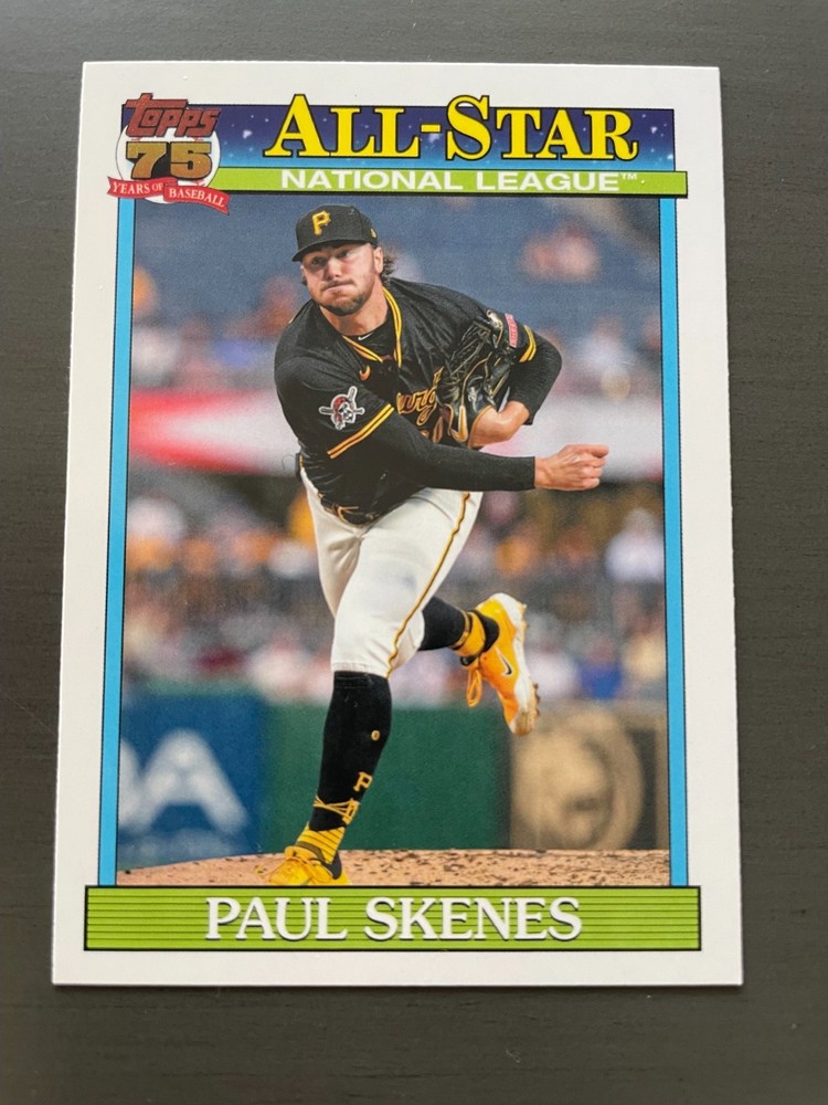 2026 Topps Paul Skenes 1991 Topps All-Star #91AS-39 Pittsburgh Pirates Free Ship