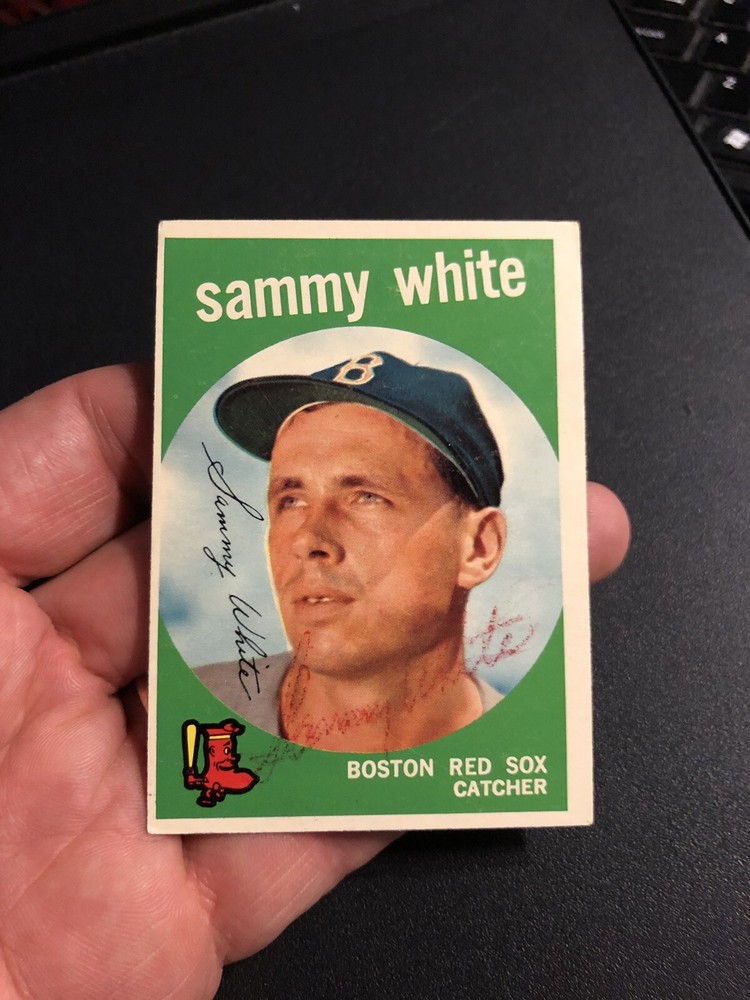 1959 Topps #486 Sammy White Signed Card