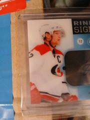2014 – 15 UPPER DECK RINKSIDE SIGNINGS ERIC STAAL AUTOGRAPH #RS-ES HURRICANES