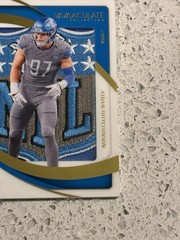 AIDAN HUTCHINSON 2024 IMMACULATE FOOTBALL CLEARLY JERSEY NFL SHIELD LIONS 12/99