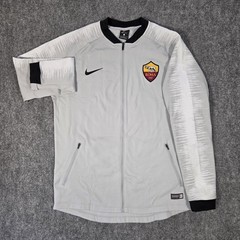 Nike AS Roma Anthem Jacket Mens Large 920062-014 Wolf Gray Platinum Black Soccer