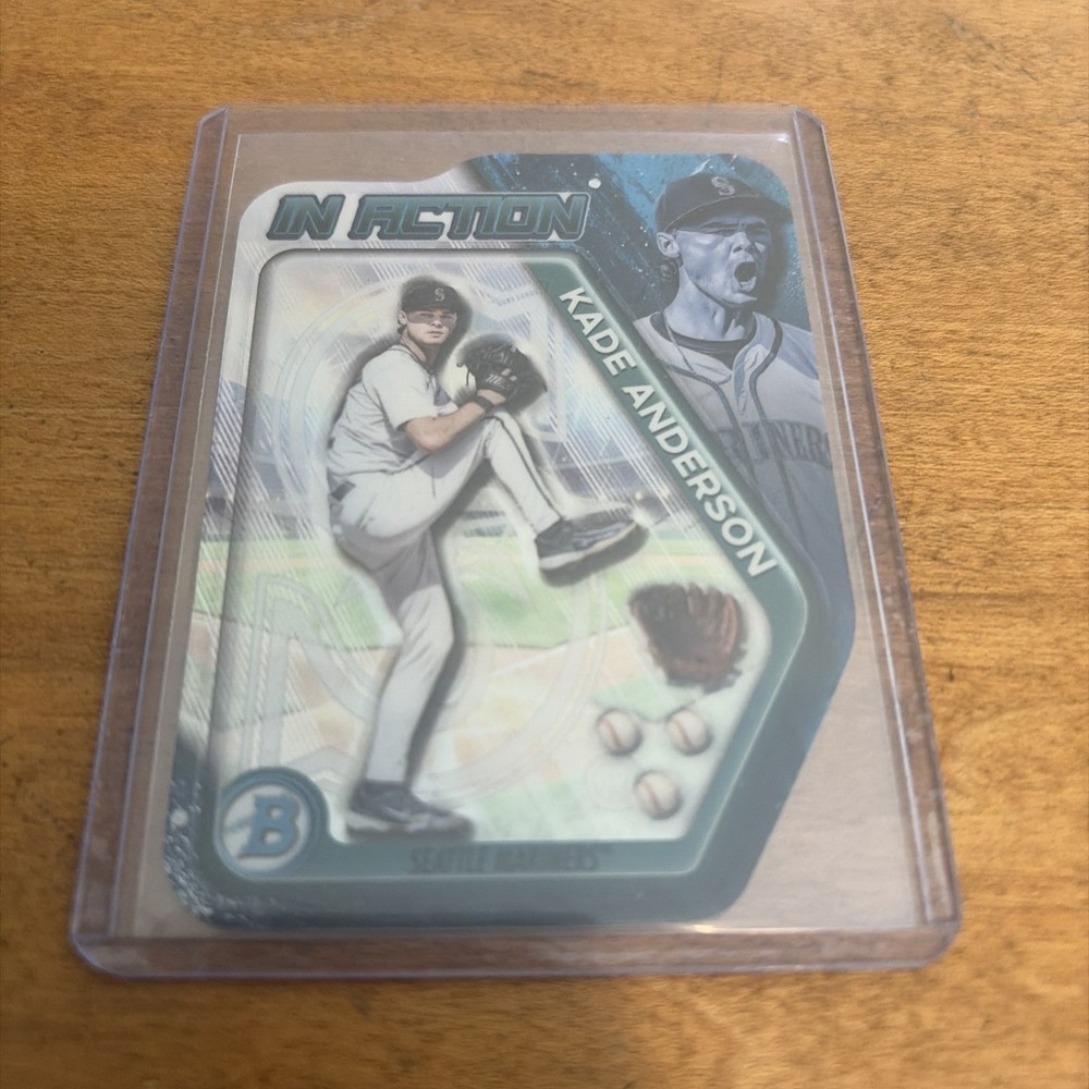 2025 Bowman Draft Chrome Kade Anderson In Action Die Cut Refractor Mariners