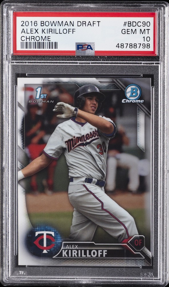 2016 BOWMAN DRAFT CHROME #BDC90 ALEX KIRILLOFF PSA 10