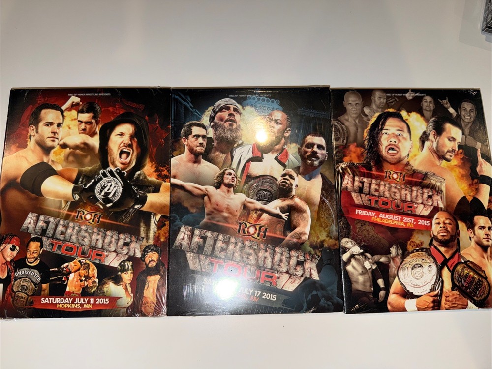 Ring of Honor DVD Aftershock Tour 2015 – WWE AEW NJPW – Sealed New Styles