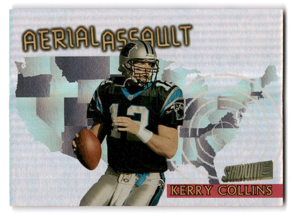 1997 Stadium Club #AA9 Kerry Collins Aerial Assault Members Only