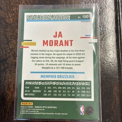 2023-24 Panini Donruss Optic – Ja Morant #190 Blue Velocity Prizm