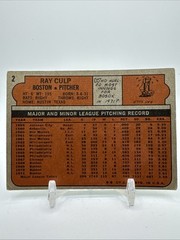 1972 Topps Vintage Baseball Card #2 Ray Culp Red Sox