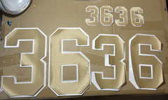 Hamilton (Any Team/League) Name Number UNSEWN Kit for FOOTBALL Jersey READ DESC