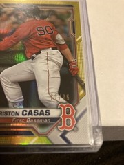 2021 Bowman 1st Edition Paper Yellow /75 Triston Casas #BFE-84 Red Sox