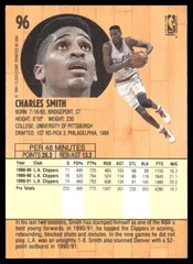 1991-92 Fleer Charles Smith Los Angeles Clippers #96