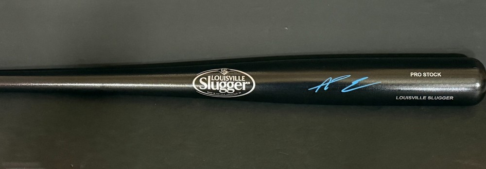 AJ Ewing New York Mets Auto Signed Louisville Slugger Bat Black Beckett Hologram