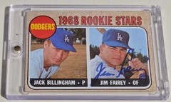 Jim Fairey 1968 Rookie Stars Autographed Card LA Dodgers Jack Billingham #228