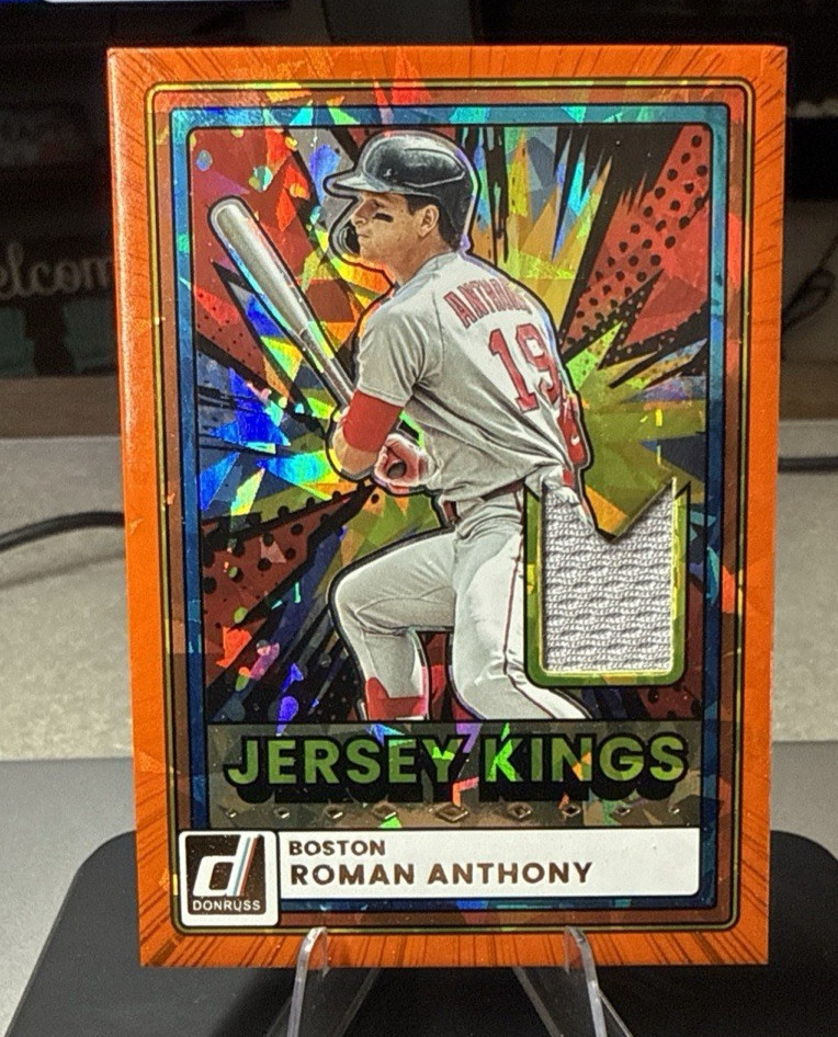 ROMAN ANTHONY 2026 Panini Donruss Jersey Kings ORANGE Cracked Ice Red Sox Relic