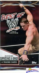 (10) 2013 Topps BEST of WWE Wrestling Factory Sealed Foil Packs-40 Cards!