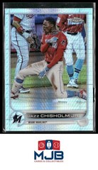 2022 Topps Chrome Jazz Chisholm Jr. Prism Refractor #91 Miami Marlins