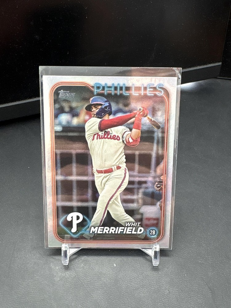 2024 Topps #661 Whit Merrifield Red Crackle Foil #/199