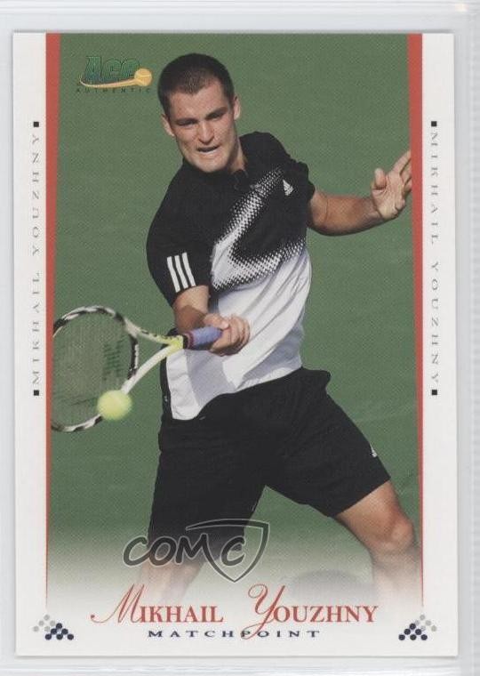 2008 Ace Authentic Matchpoint Blue Mikhail Youzhny #5 0a1