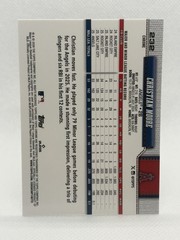 2026 Topps Chrome Christian Moore SSP Case Hit Lightboard Logo Variation Rookie