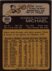 Gene Michael 1973 Topps #265 New York Yankees