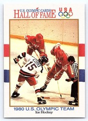 1980 HOCKEY TEAM U.S. OLYMPIC HALL OF FAME 1991 IMPEL #63
