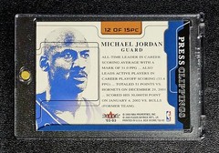 2002 Fleer Box Score Michael Jordan Press Clippings Rare insert