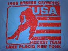 TEAM USA HOCKEY LAKE PLACID 1980 LARGE Tee NEW